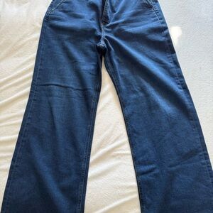 J. Crew High-Rise Trouser Blue Jeans